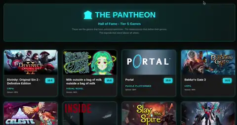 Some Pantheon Games